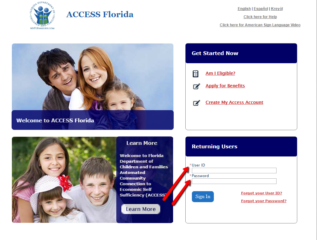 MyAccess Florida Help FAQ's - Smarter Florida