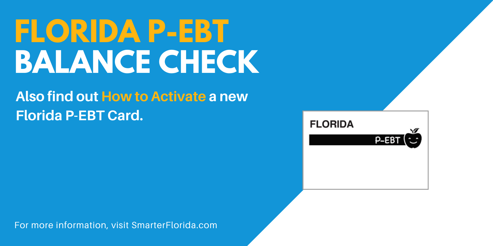 Florida P-EBT Balance - Smarter Florida